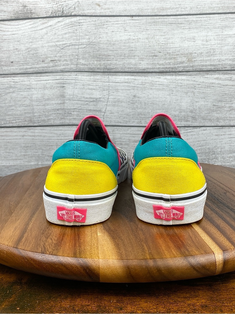 Vans Classic Slip On Crazy Retro Checkered Shoes Men’s Size 11.5 Women’s Size 13 - Picture 6 of 12
